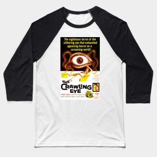 Classic Science Fiction Movie Poster - The Crawling Eye Baseball T-Shirt